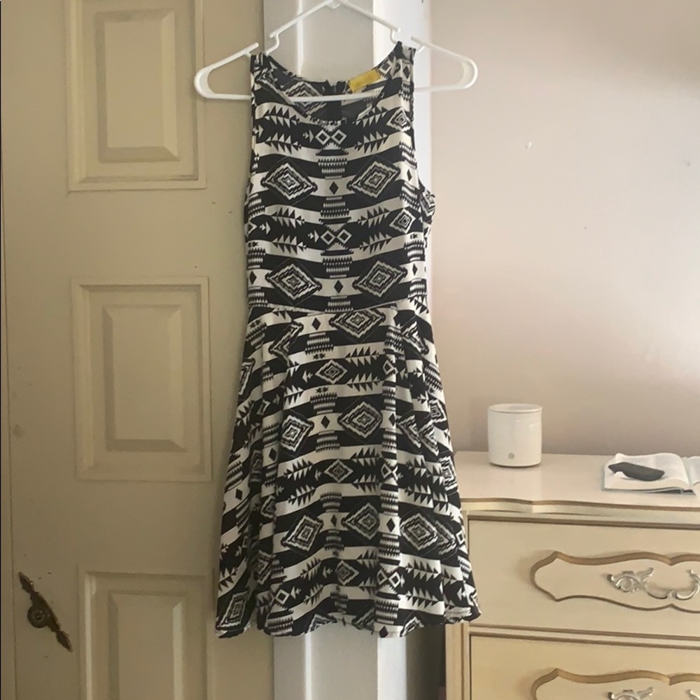 Black and white dress